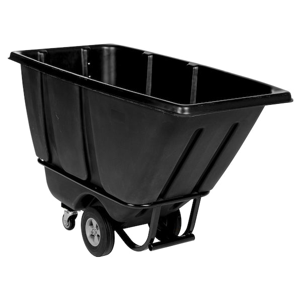 Vestil TDT-50-HD-BLACK Heavy Duty Tilt Truck 1/2 Cubic Yard 1400 lb Black