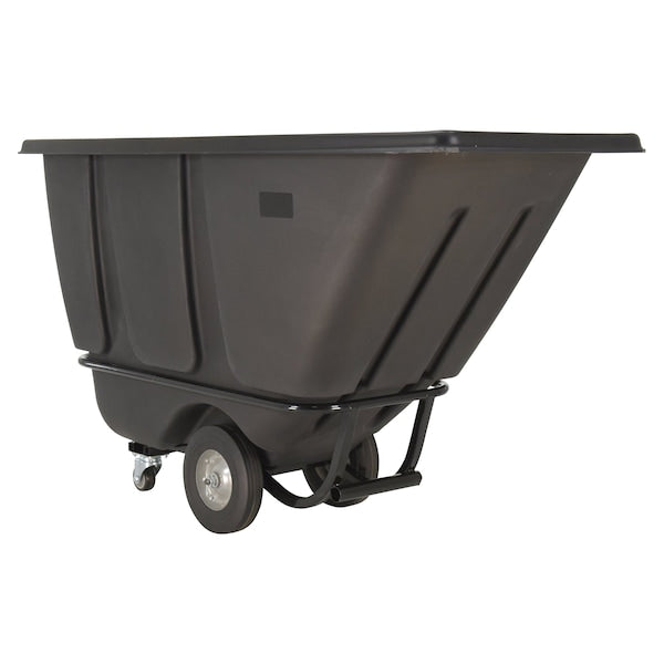 Vestil TDT-50-MD-BLACK Medium Duty Tilt Truck 1/2 Cubic Yard 850 lb Black