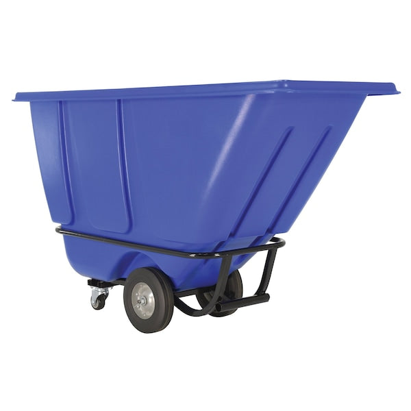 Vestil TDT-50-MD-BLUE Medium Duty Tilt Truck 1/2 Cubic Yard 850 lb Blue