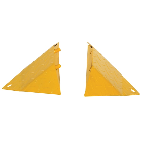 Vestil TSPIKE-EC Steel, 15-1/4 in Height, 2 in Length, Yellow 1 PR