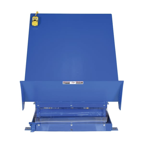 Vestil UNI-3648-4-BLU-115-1 36" X 48" Blue Lift Table, Load Cap. 4000 lb., 115V