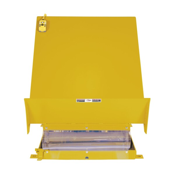 Vestil UNI-4048-2-YEL-115-1 40" X 48" Yellow Lift Table, Load Cap. 2000 lb., 115V