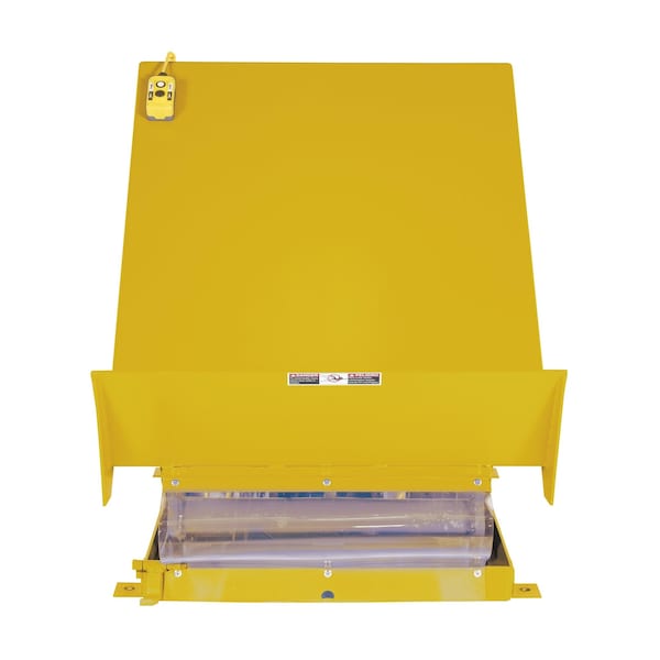 Vestil UNI-4048-2-YEL-230-1 40" X 48" Yellow Lift Table, Load Cap. 2000 lb., 230V