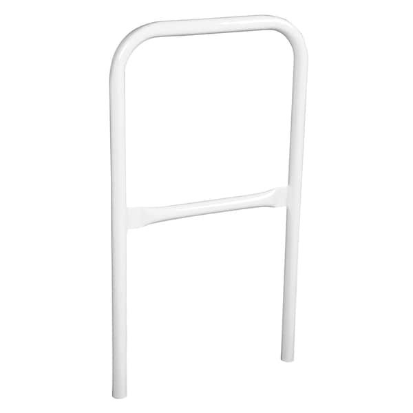 Vestil VDKR-2-WT STEEL PIPE SAFETY RAILING 24 IN LENGTH WHITE