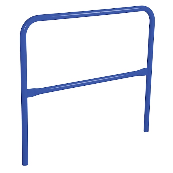 Vestil VDKR-4-BL STEEL PIPE SAFETY RAILING 48 IN LENGTH BLUE