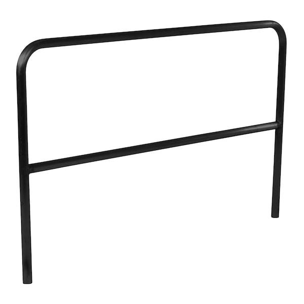 Vestil VDKR-6-BK STEEL PIPE SAFETY RAILING 72 IN LENGTH BLACK
