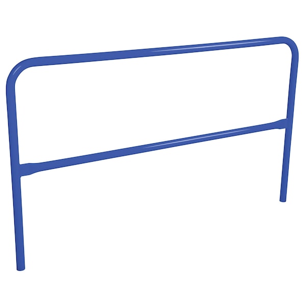 Vestil VDKR-6-BL STEEL PIPE SAFETY RAILING 72 IN LENGTH BLUE