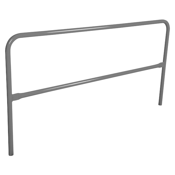 Vestil VDKR-7-GYSG STEEL PIPE SAFETY RAILING 84 IN LENGTH GRAY