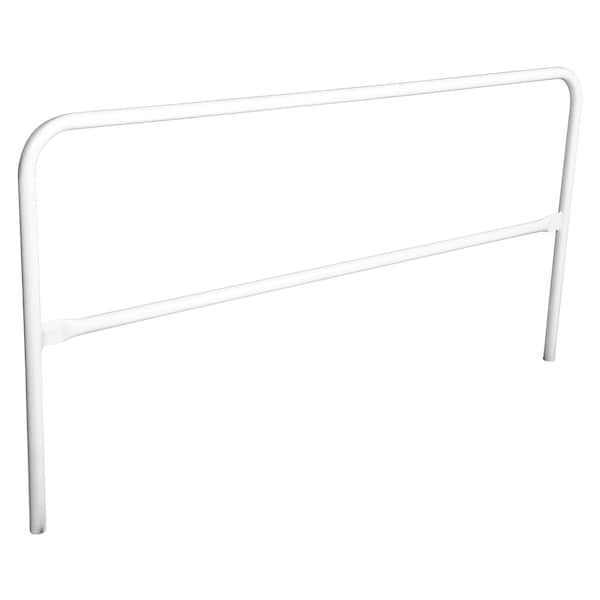 Vestil VDKR-7-WT STEEL PIPE SAFETY RAILING 84 IN LENGTH WHITE