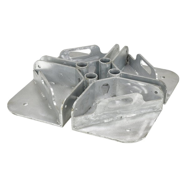 Vestil VDKR-BASE-W PIPE SAFETY RAILING WELDED BASE 24 x 24