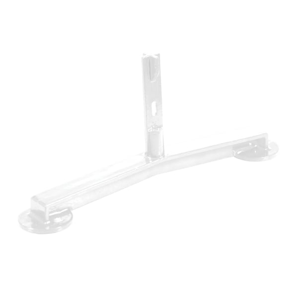 Vestil VDKR-BB-F-WT WHITE PIPE RAILING BARRICADE BASE W/FEET