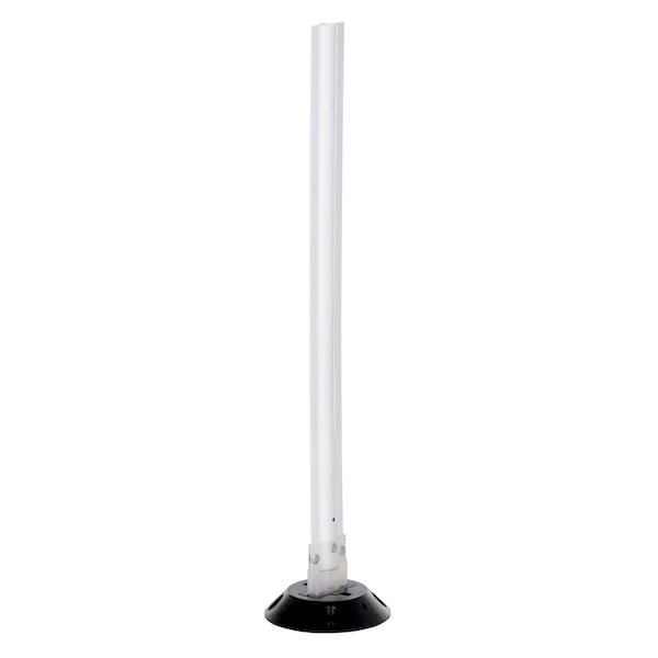 Vestil VGLT-16-3F-W Flexible Stake, Polycarbonate, 8 in Length, 8 in Width, 36 in Height, White