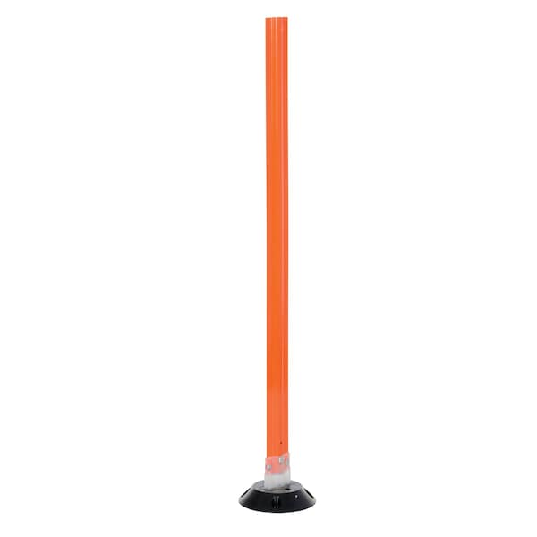 Vestil VGLT-16-4F-O Flexible Stake, Polycarbonate, 8 in Length, 8 in Width, 48 in Height, Orange