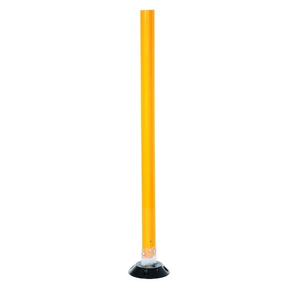 Vestil VGLT-16-4F-Y Flexible Stake, Polycarbonate, 8 in Length, 8 in Width, 48 in Height, Yellow