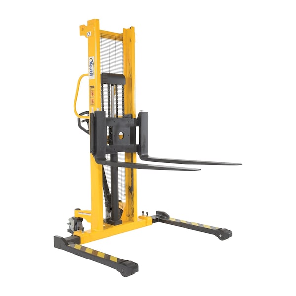Vestil VHPS-2000-AA Manual Stacker Adjustable Legs/Forks, 2,000 lb Capacity