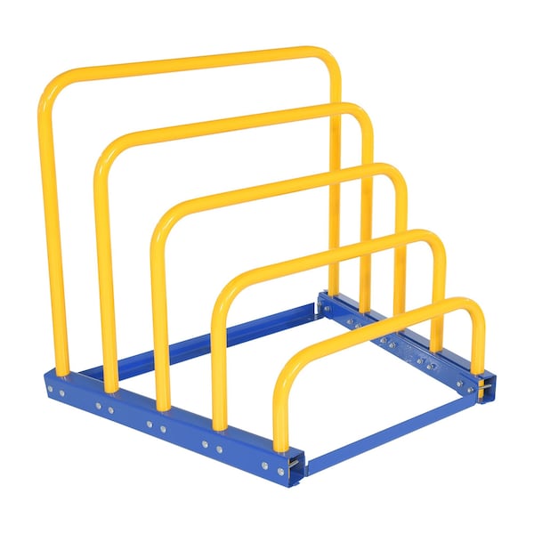 Vestil VHSR-4BA-KD Variable Height Sheet Rack Knock Down Blue Powder Coat Steel