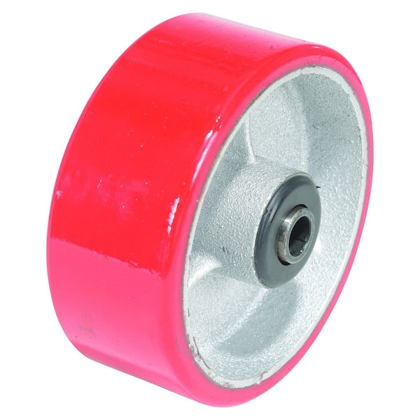 Vestil WHL-PU-5X2 Polyurethane Wheel 5x2 Red/Silver