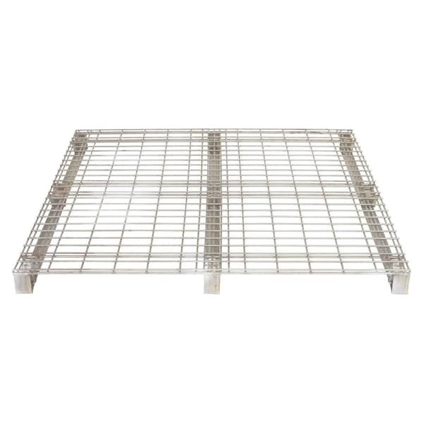 Vestil WMP-4848 Galvanized Welded Wire Pallet 48 x 48"