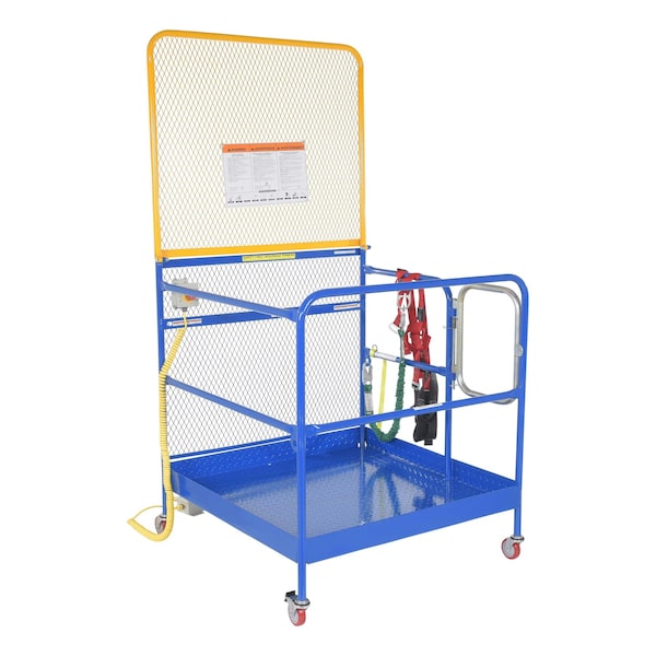 Vestil WP-4848-CA-84B-FF FULL FEAT WORK PLATFORM W/84 IN EXPAND BACK 48X48