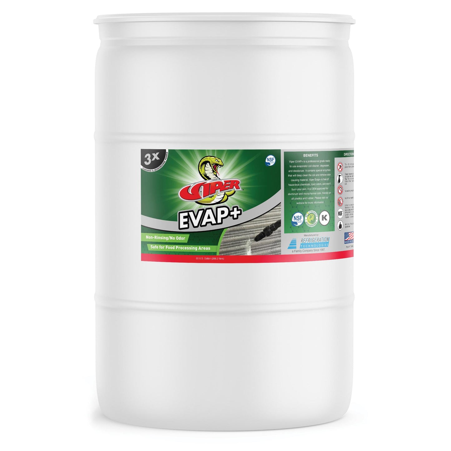 Viper RT350D Evap+ Evaporator Coil Cleaner (Drum)