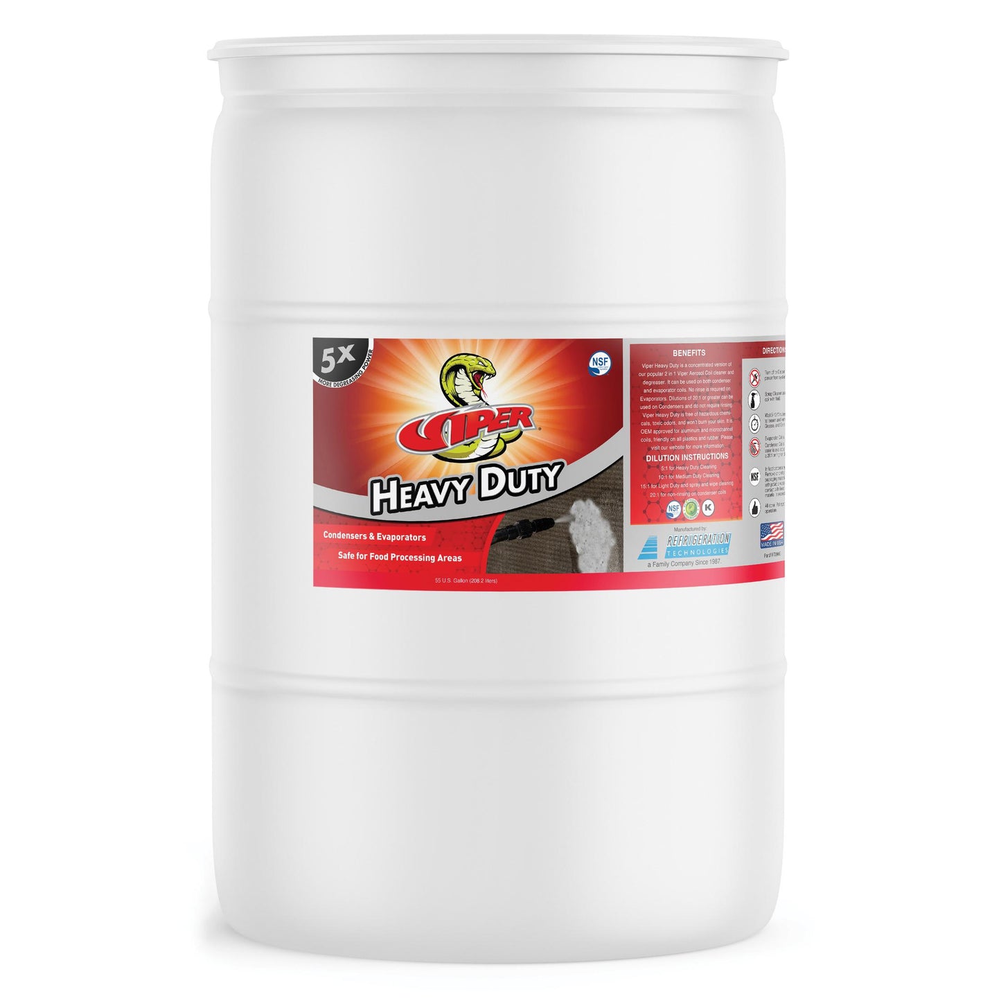 VIPER RT390D HEAVY DUTY COIL CLEANER (DRUM)