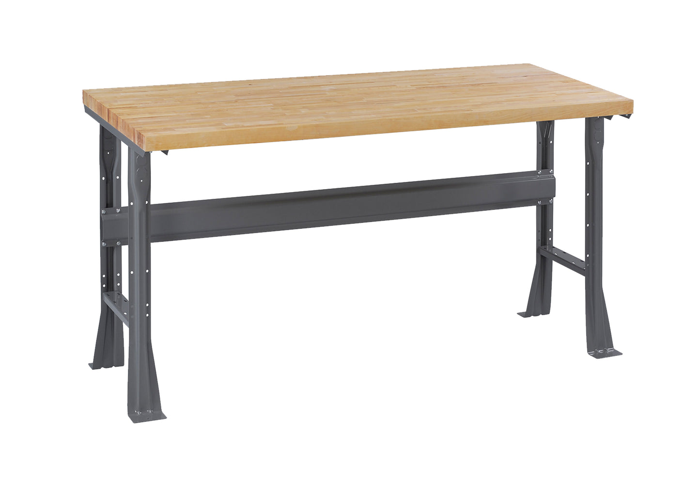 Tennsco WB-1-3660W Flared Leg Workbench with Butcher Block Top