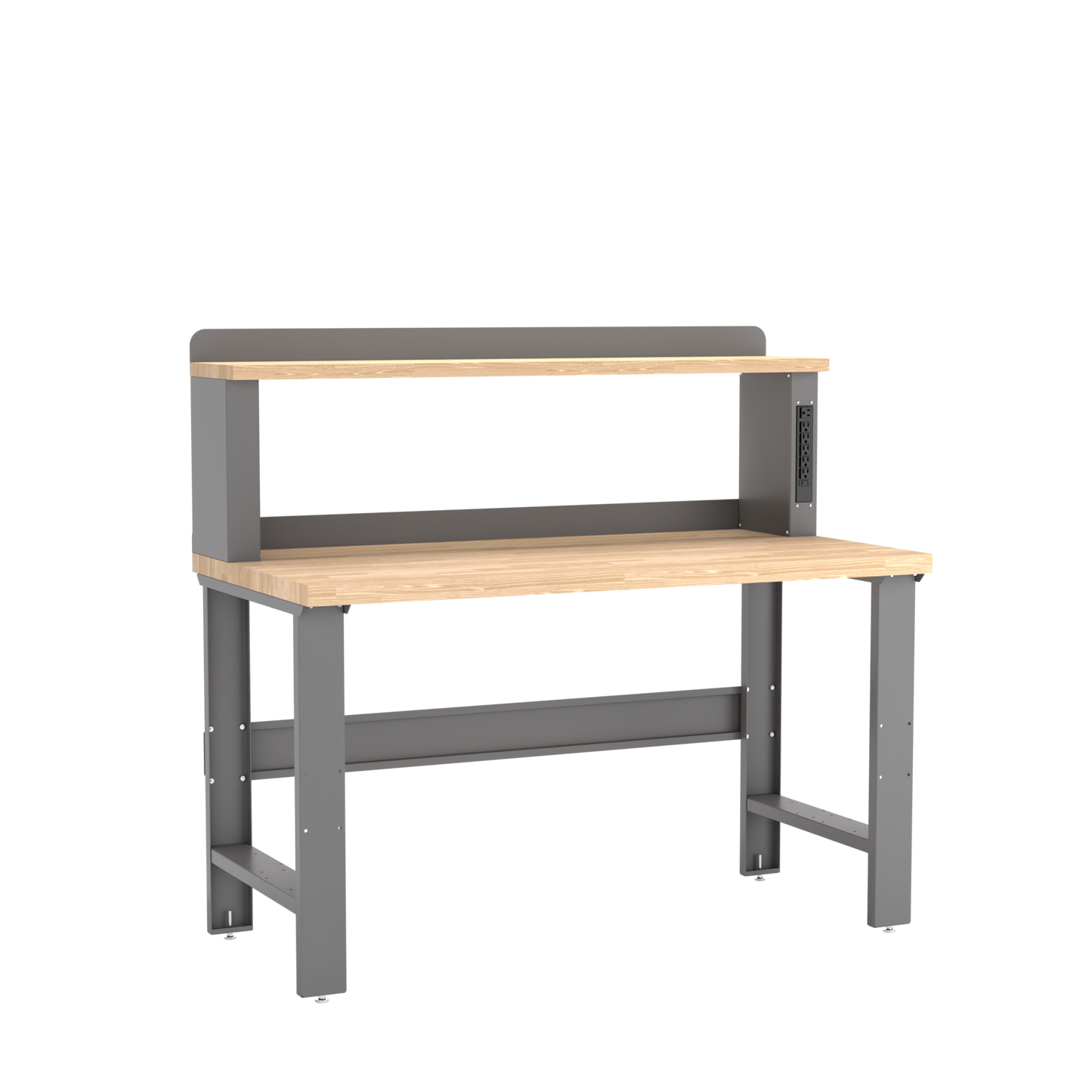 Champion Tool Storage WB002-B6030-DG Workbench, 12" Power Riser WB000 | 60"W x 35-1/4"H x 30"D, Dark Gray