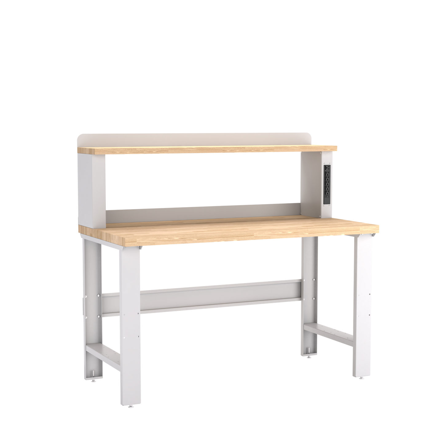 Champion Tool Storage WB002-B6030-LG Workbench, 12" Power Riser WB000 | 60"W x 35-1/4"H x 30"D, Light Gray