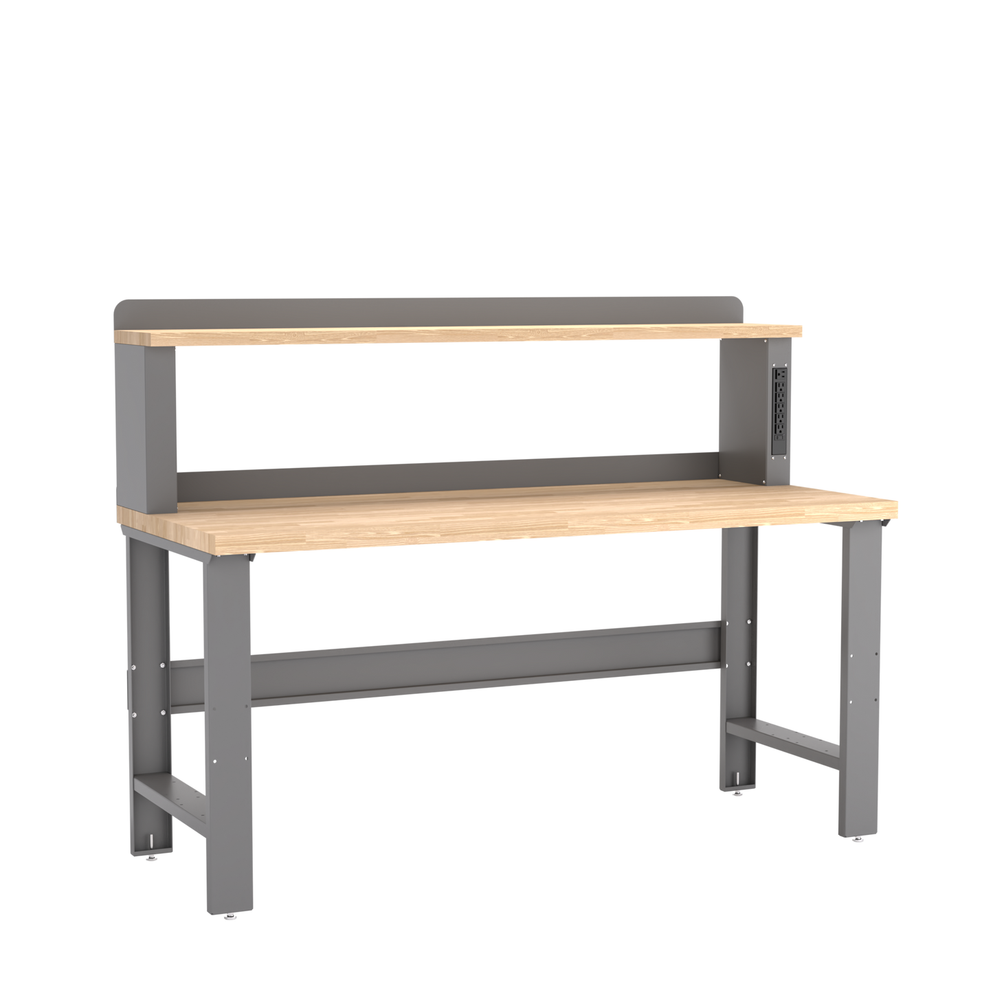 Champion Tool Storage WB002-B7230-DG Workbench, 12" Power Riser WB000 | 72"W x 35-1/4"H x 30"D, Dark Gray