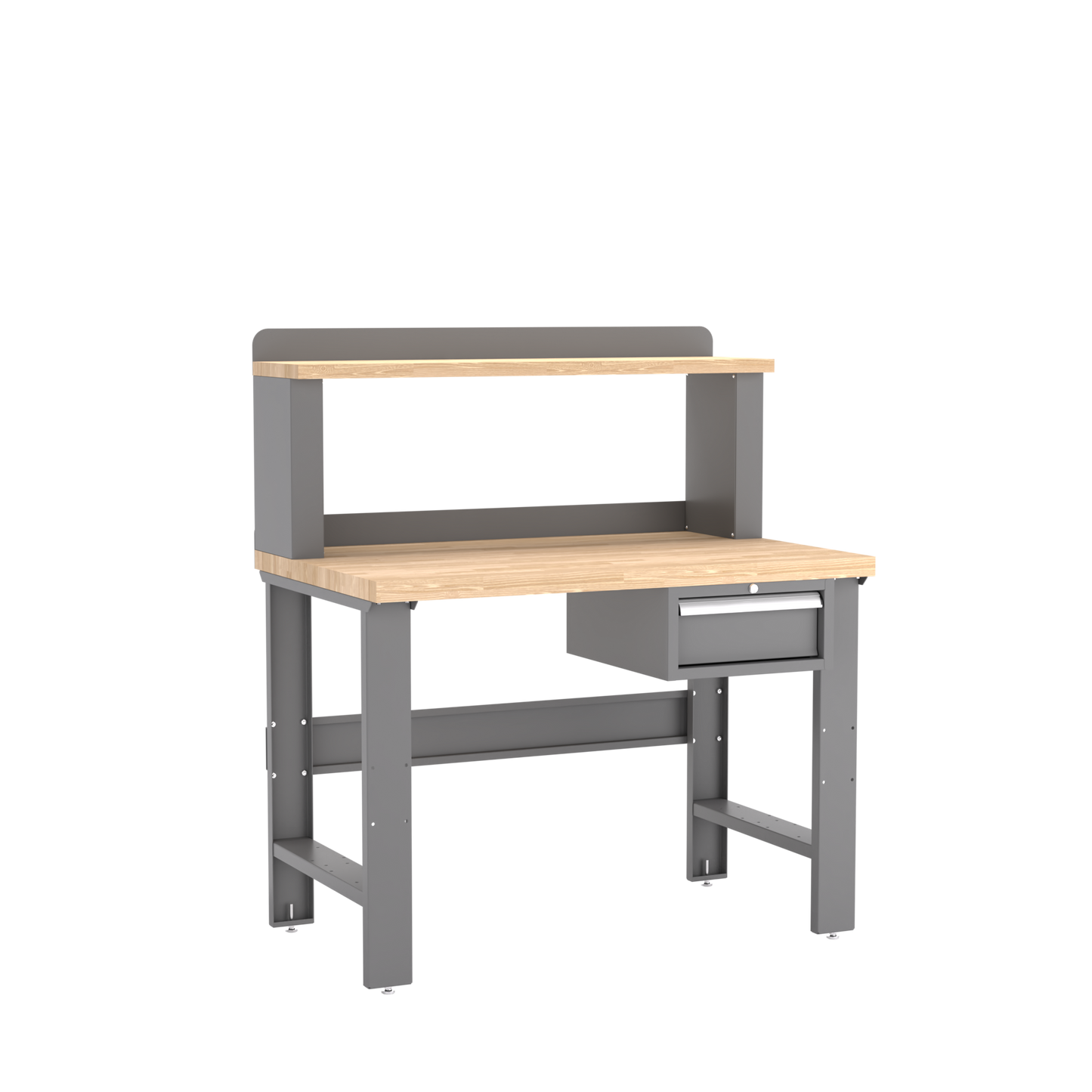 Champion Tool Storage WB101-B4830-DG Single Drawer Standard Depth Workbench, 12" Riser WB101 | 48"W x 35-1/4"H x 30"D, Dark Gray