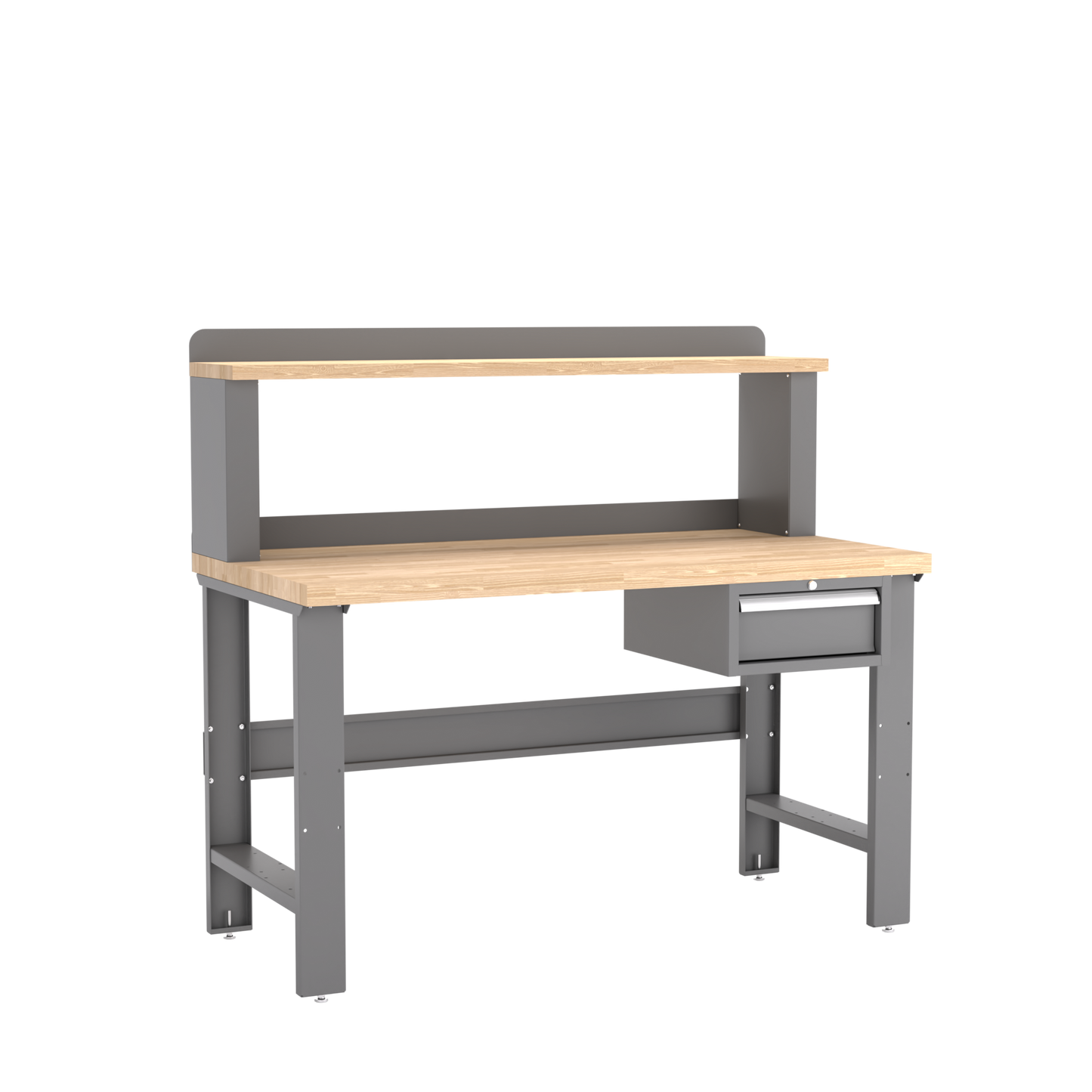 Champion Tool Storage WB101-B6030-DG Single Drawer Standard Depth Workbench, 12" Riser WB101 | 60"W x 35-1/4"H x 30"D, Dark Gray