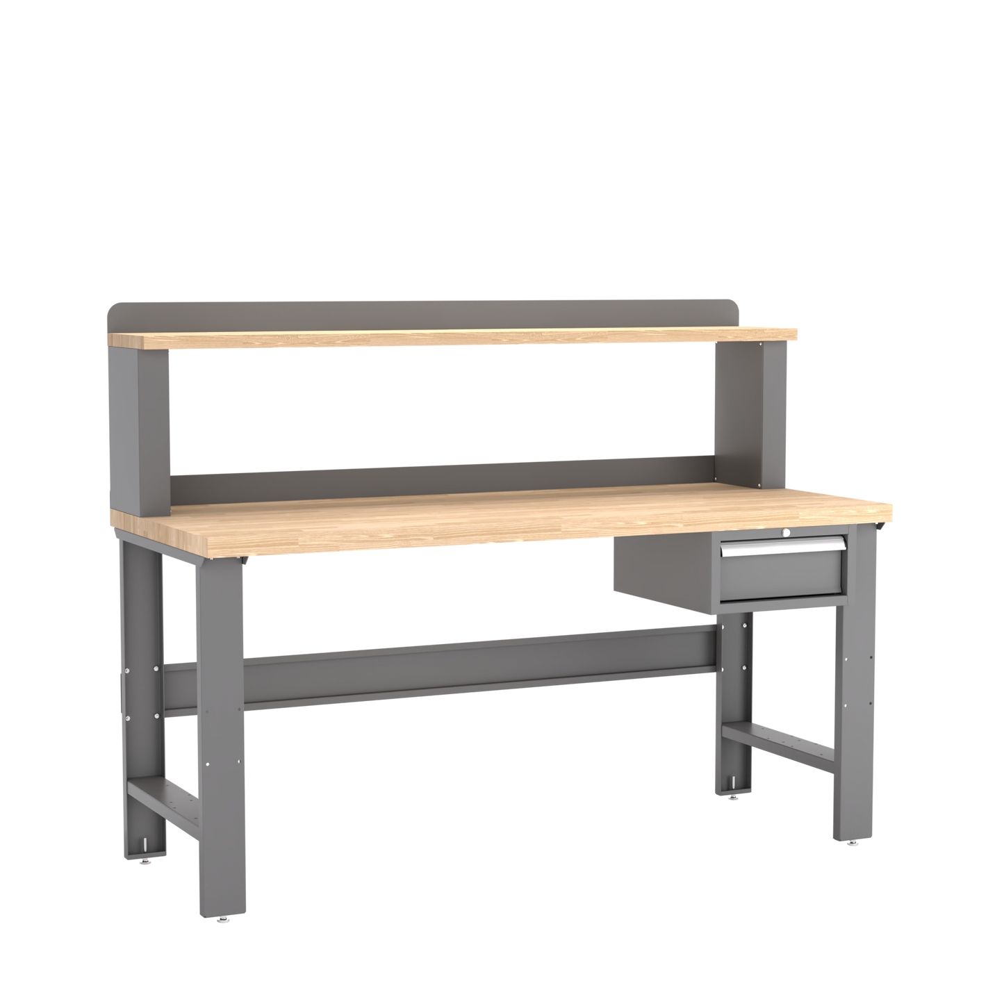 Champion Tool Storage WB101-B7230-DG Single Drawer Standard Depth Workbench, 12" Riser WB101 | 72"W x 35-1/4"H x 30"D, Dark Gray