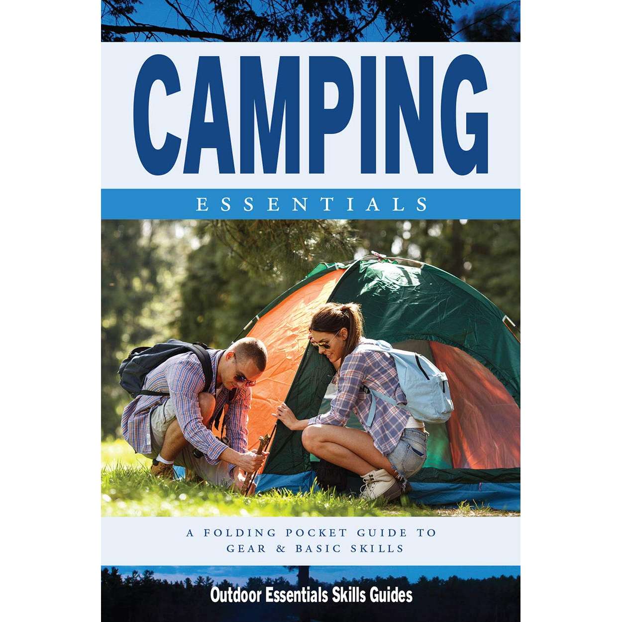 Paradise Clay WFP172 Camping Essentials: A Folding Pocket Guide to Gear and Basics for Rookie Campers - Folding Pocket Guide