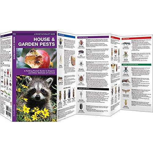 Paradise Clay WFP183 House & Garden Pests: A Folding Pocket Guide to Organic and Other Methods of Control - Folding Pocket Guide