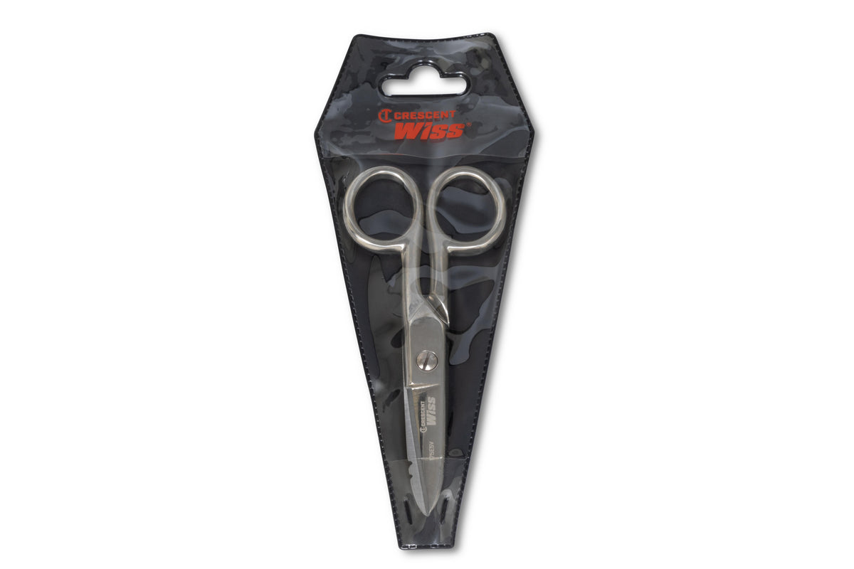Wiss 175E5V 5" Electrician Scissors with Serrated Bottom Blade - Carded