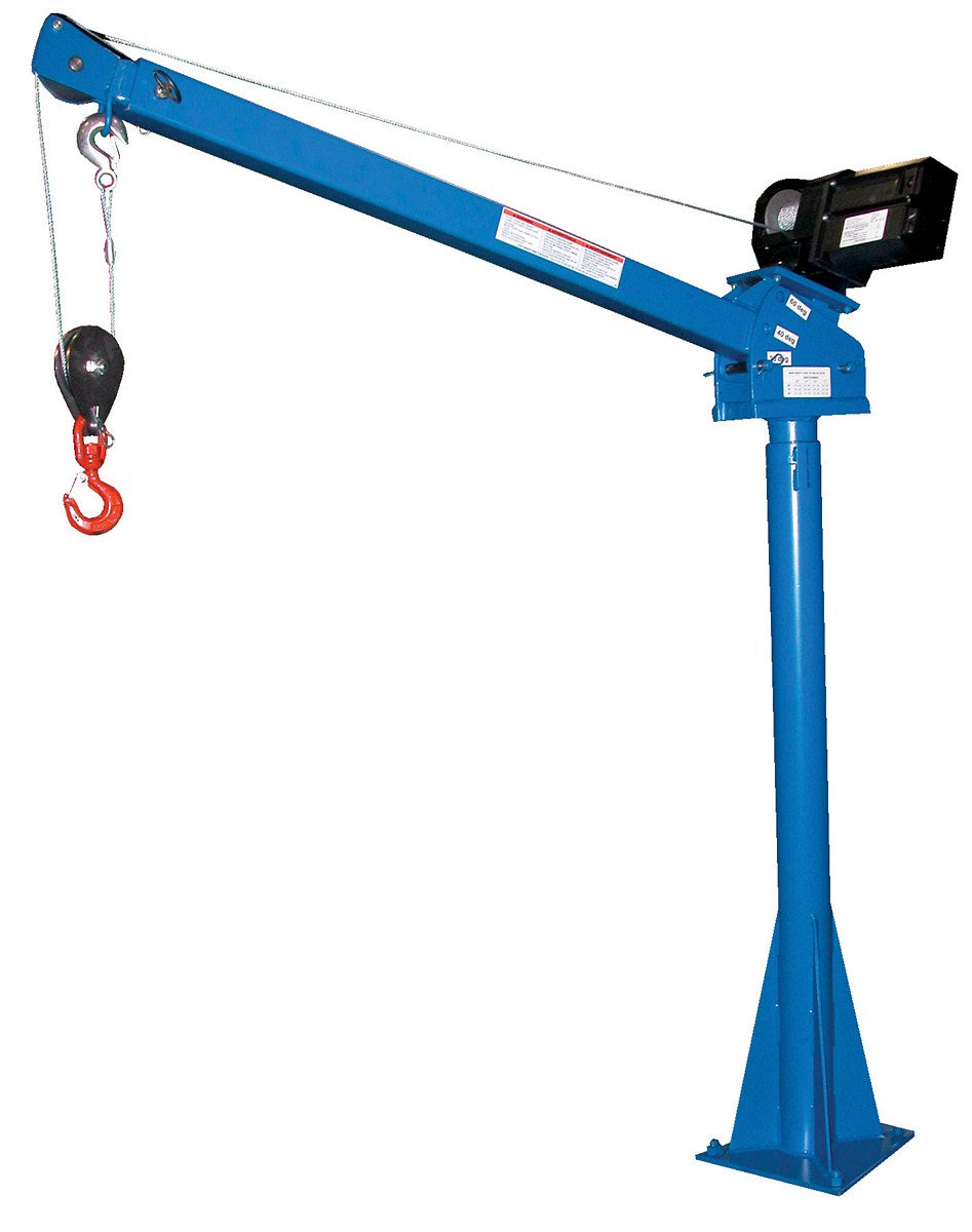 Vestil WTJ-20-3-DC Steel DC Power Jib Crane 3-5' Boom
