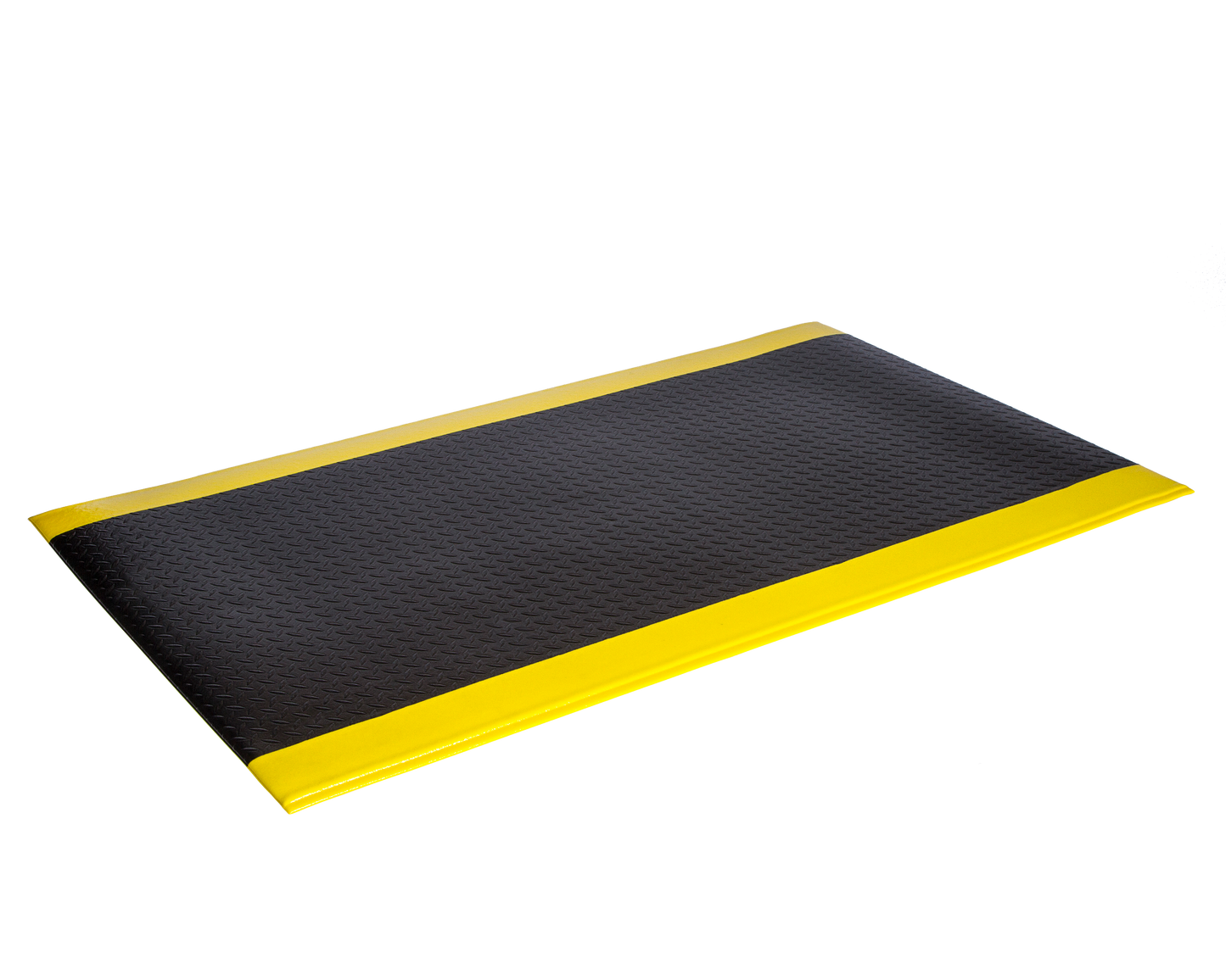 Crown Matting WBRZ048KD-75 Wear-Bond Comfort-King Diamond-Surface 4'x75' Black Anti-Fatigue Dry Area Mat