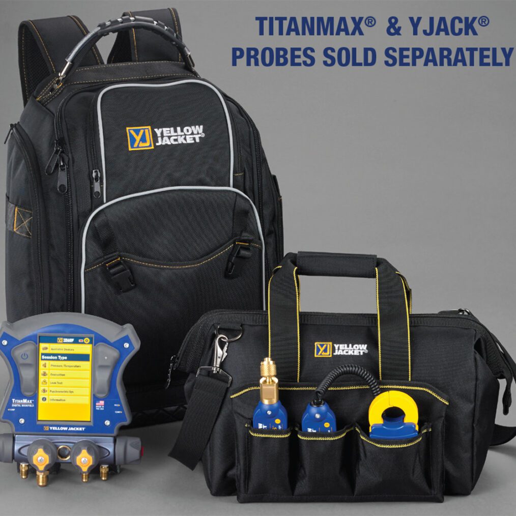 Yellow Jacket 40845 TITANMAX™ Digital Manifold Backpack – multi pockets