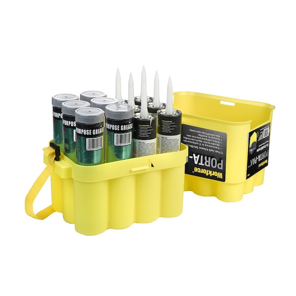 Workforce GCB12 Porta-Pak™: 12-Pack Grease and Caulk Tube Storage Box