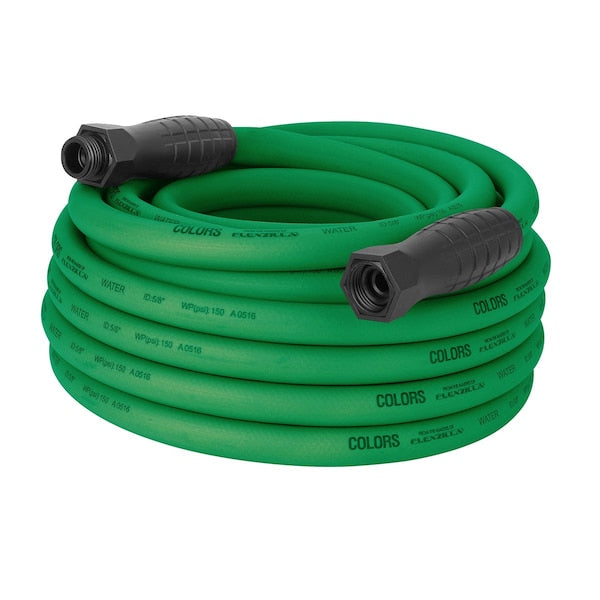 Colors HFZC550GRS-E SwivelGrip® Garden Hose, 5/8" x 50', 3/4" - 11 1/2 GHT Fittings, Forest Green