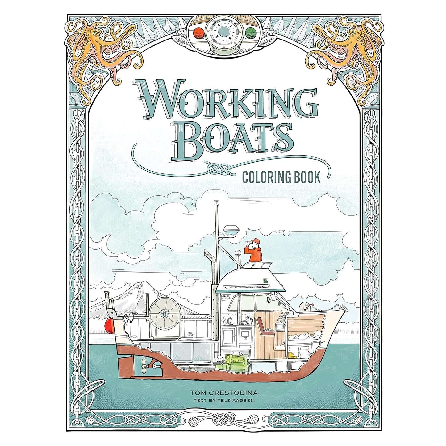 Paradise Clay PGN427 Working Boats Coloring Book - Book