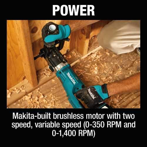 Makita XAD04PT 36V (18V X2) LXT® Brushless 7/16" Hex Right Angle Drill Kit (5.0Ah)