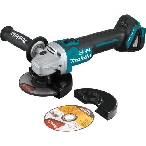 Makita XAG09Z 18V LXT® Lithium‘Ion Brushless Cordless 4‘1/2 / 5" Cut‘Off/Angle Grinder, with Electric Brake, Tool Only