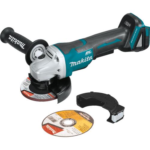 Makita XAG11Z 18V LXT® Lithium‘Ion Brushless Cordless 4‘1/2 / 5" Paddle Switch Cut‘Off/Angle Grinder, with Electric Brake, Tool Only