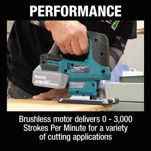 Makita XVJ04Z 18V LXT® Lithium‘Ion Brushless Cordless Jig Saw, Tool Only