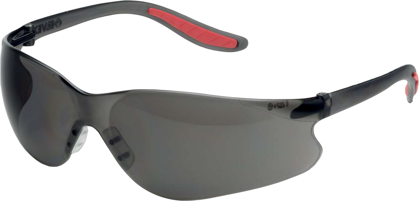 Delta Plus WELSG14G Xenon™ Gray HC Lens, Black Temples/Red Tips