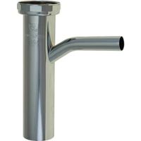 Jones Stephens P38163 1-1/2" x 6" Chrome Plated Brass Direct Connect Dishwasher Tailpiece with 1/2" Branch 22 Gauge