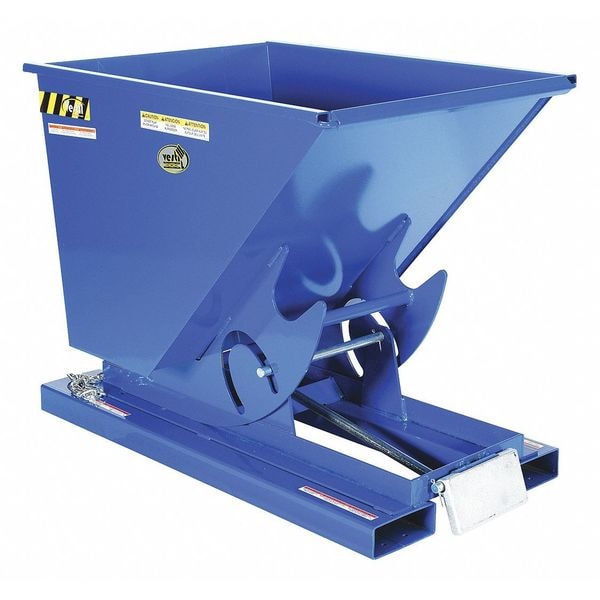 Vestil D-50-MD Self Dumping Hopper - Med Dty - Blue