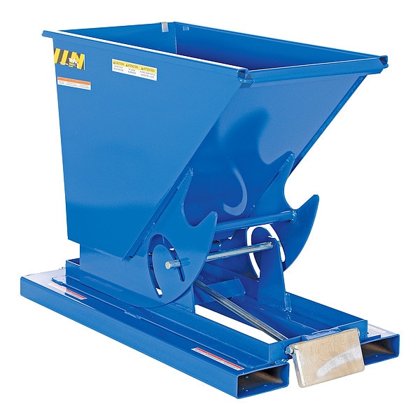 Vestil D-33-MD Self Dumping Hopper - Med Dty - Blue