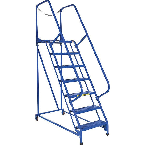 Vestil LAD-MM-7-P 100 H Steel Maintenance Ladder - 7 Step Perforated, 7 in Steps